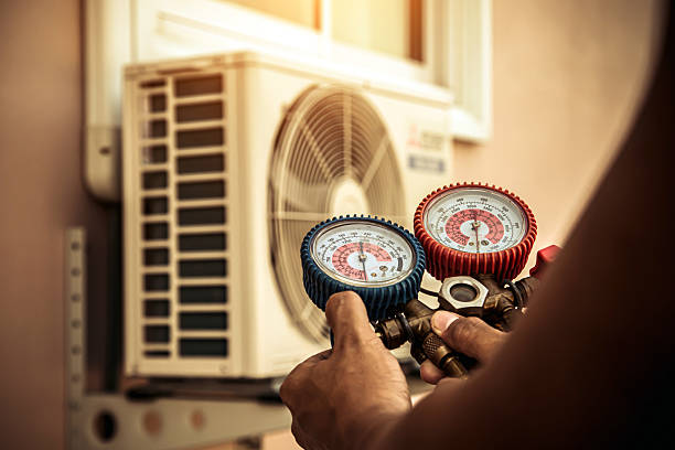 Professional Hvac Maintenance technician working in Rex, GA